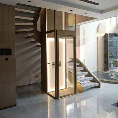 Ascensore idraulico automatico per passeggeri con cabina 304# e motore da 4,7 kW