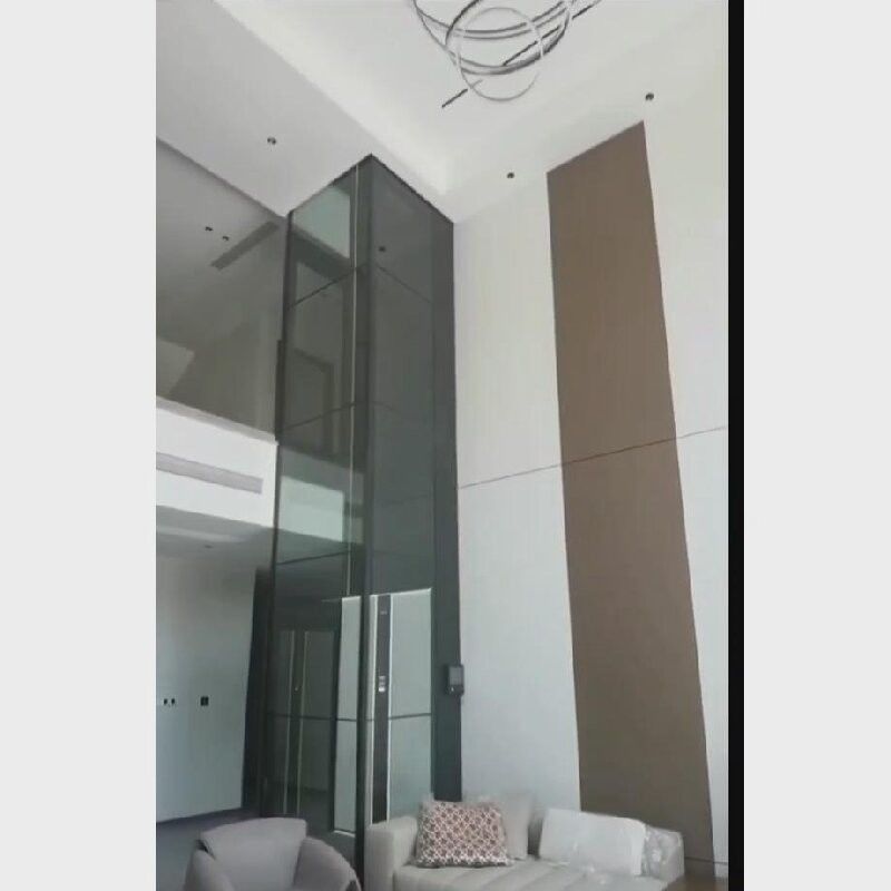 Ascensore a vite sicuro e affidabile | Design in acciaio inossidabile con pulsante di arresto di emergenza