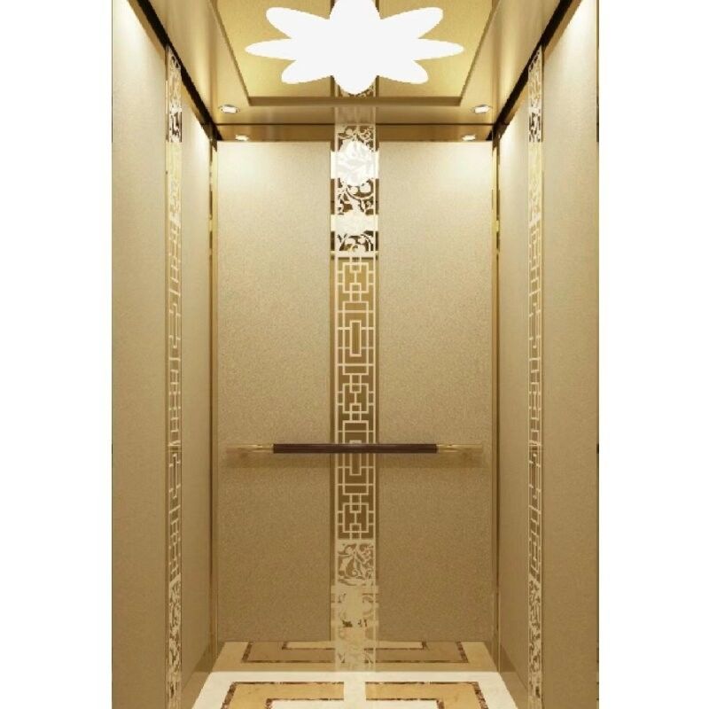 Ascensore idraulico domestico senza camera macchine a livello di ponte, senza buche, 5 fermate