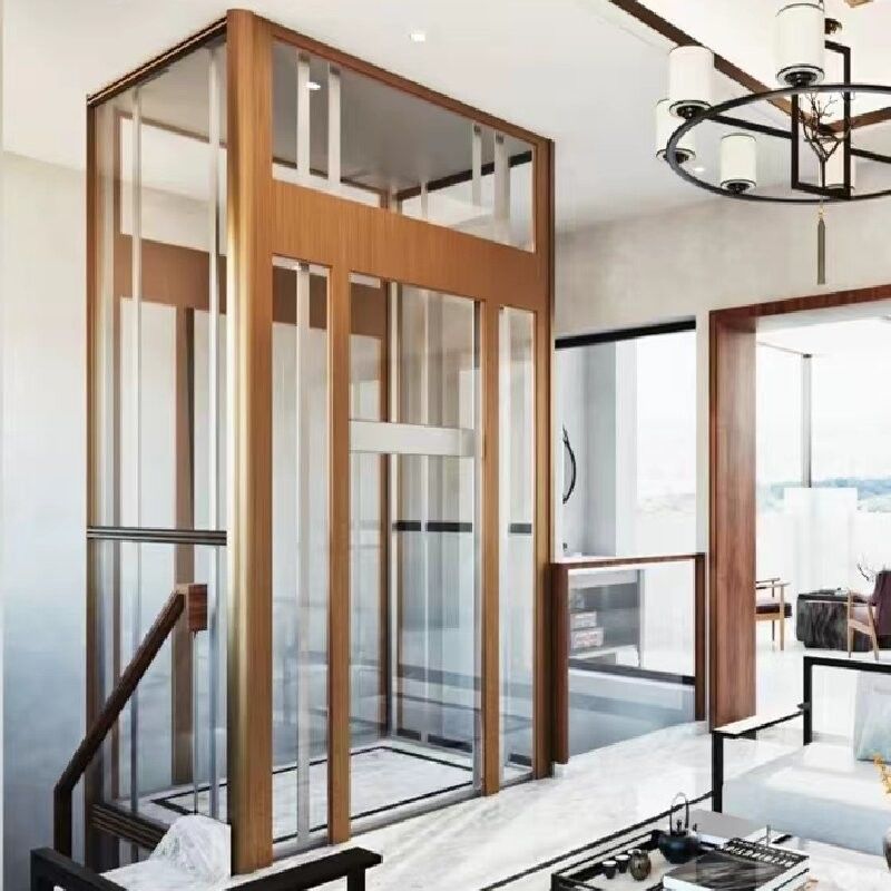 Ascensore idraulico domestico monofase AC – 14,5 m, 5 fermate, senza fossa