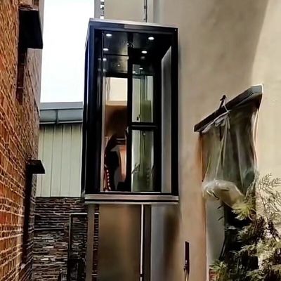 Cabina nuda ascensore idraulico residenziale 5 piani ascensore domestico senza albero