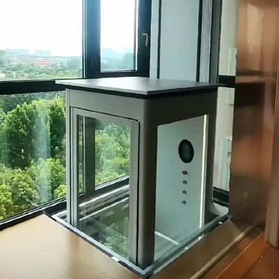 Pavimenti in marmo ascensori idraulici per la casa pannello a LED ascensori per la casa compatti