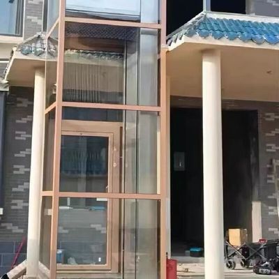 304# Ss cabina ascensore in alluminio legato cabina pozzo pozzi per 5 piani ascensore automatico