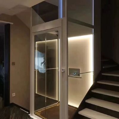 304 acciaio inossidabile / lega di alluminio cabina 220V ascensore idraulico con potenza monofase