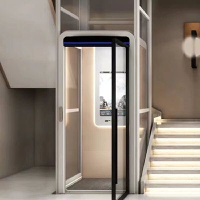 304# In acciaio inossidabile Casa ascensore idraulico In acciaio inossidabile Cornici di cabina con porta automatica