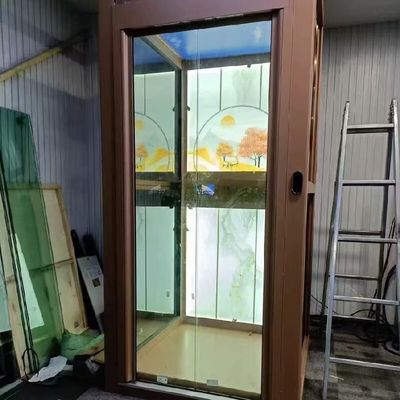 Ascensore per abitazioni in cabina in acciaio inossidabile