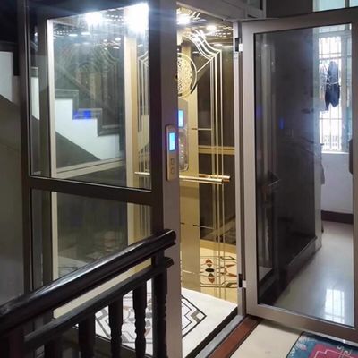 Residenziale Vedere attraverso ascensore Piccolo ascensore idraulico per la casa