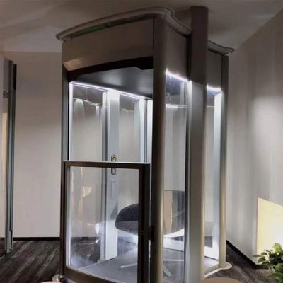0.6M/S Velocità ascensore domestico 400Kg Capacità ascensore residenziale all'aperto