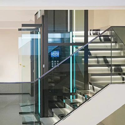 Fino a 30 m di altezza di percorrenza ascensori per abitazioni con sensori di sicurezza e porte scorrevoli automatiche