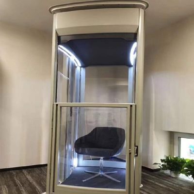 Ascensore per capsule in cabina di vetro per la casa basato su microprocessore