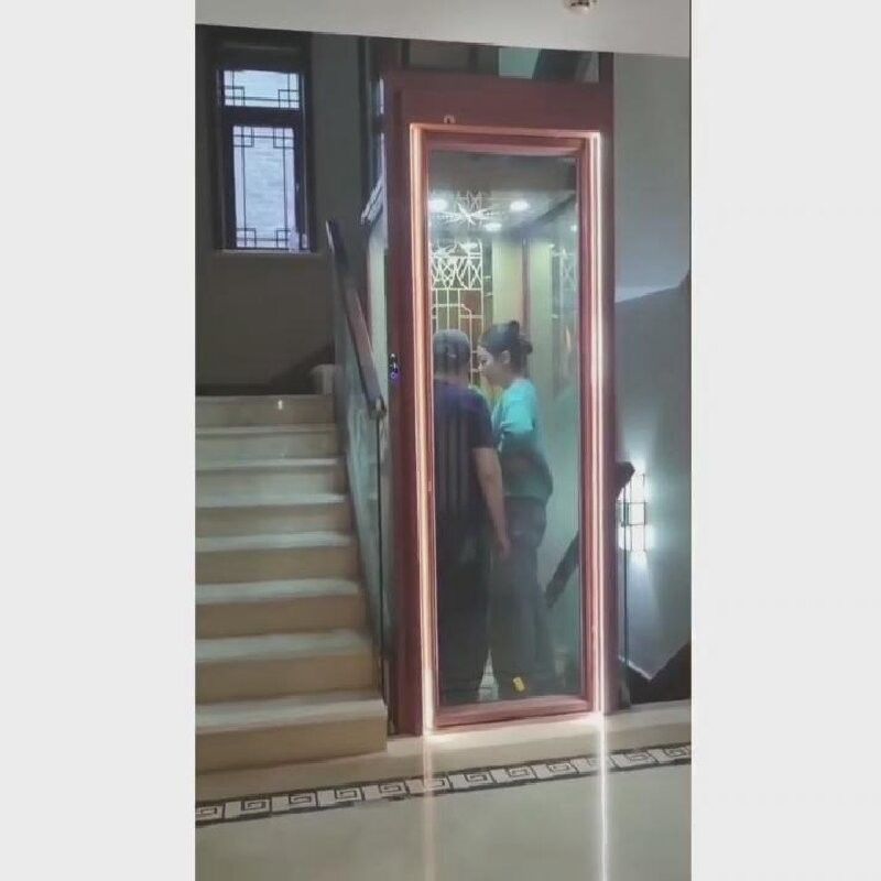 Claybank Home Elevator 0.2-0.4 M/S Centro di apertura in acciaio inossidabile / telaio in alluminio