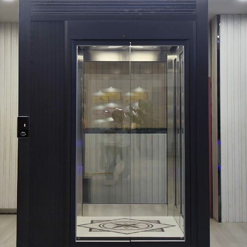 Ascensore per passeggeri idraulico per abitazioni classiche tipo porta automatica a cilindro idraulico