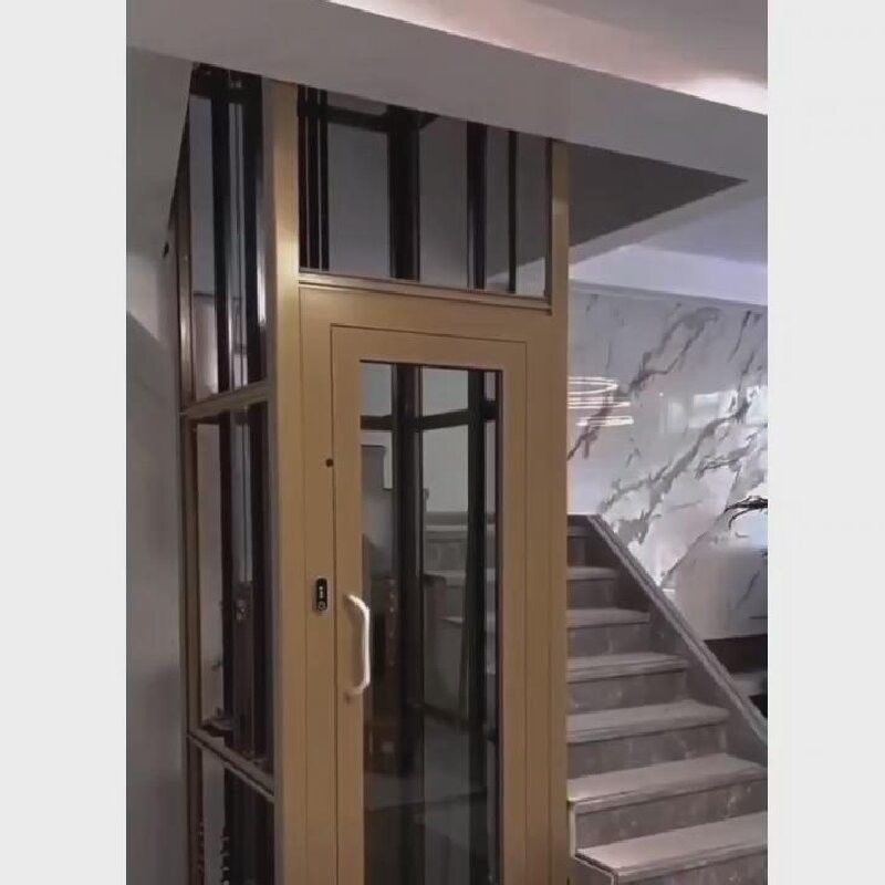 Casa Villa Ascensore Trazione Elevatore Sottile E Elegante 0,4-1,0 m/s