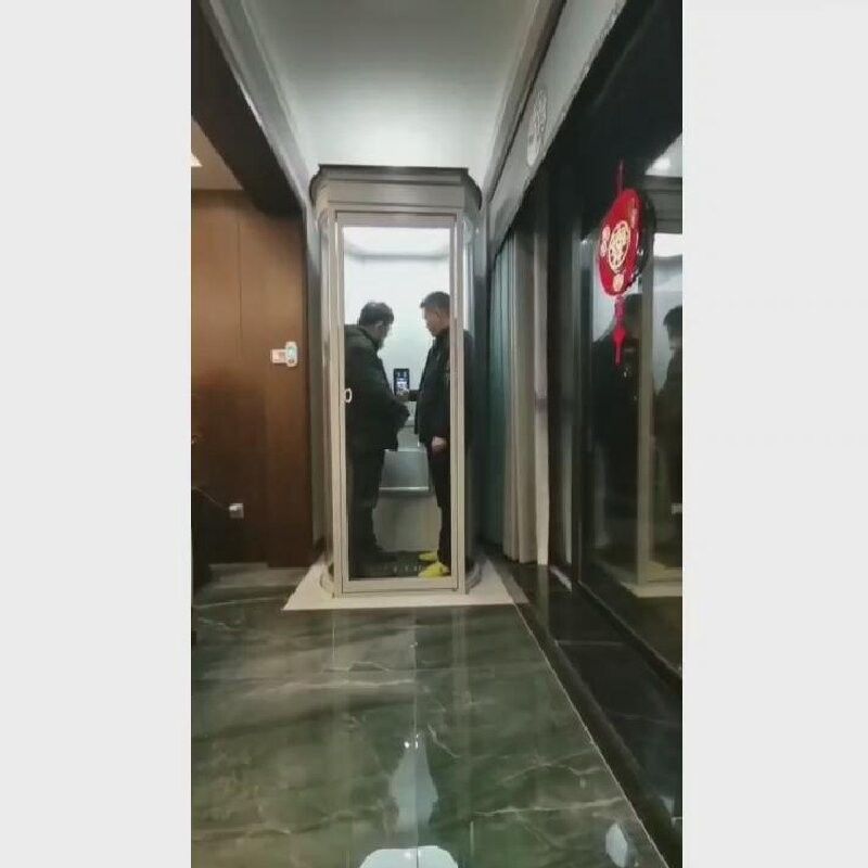 500kg-1000Kgs Capsule Lift For Home Center Apertura 0,25m/S-0,4m/S Velocità